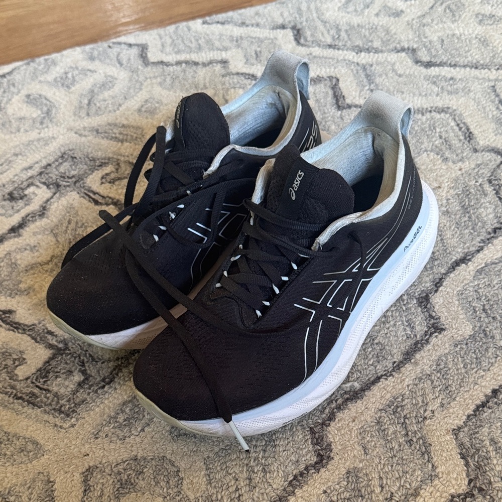 ASICS Women’s Black and White Athletic Shoes